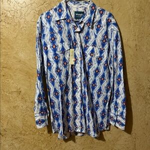 Wrangler Tribal Button Down